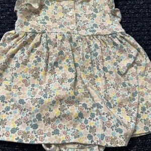 Carter’s Baby Girl Floral Dress Bodysuit | 6 Months | Soft Pastel Flowers